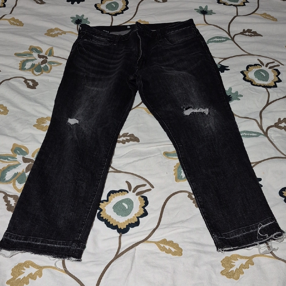Kut from the Kloth Men's Dark Distressed Jeans